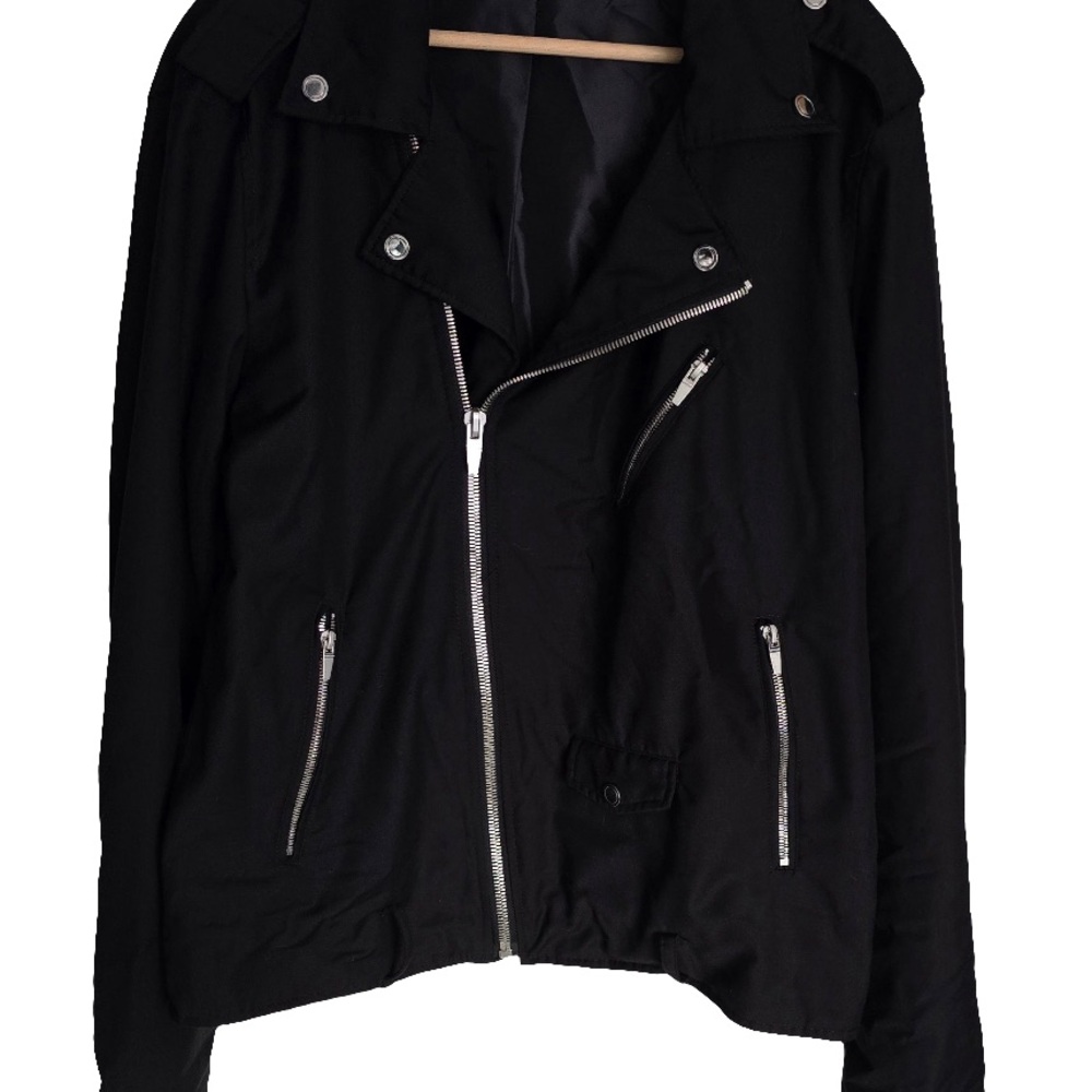 Zara Black Jacket with Silver Accents
